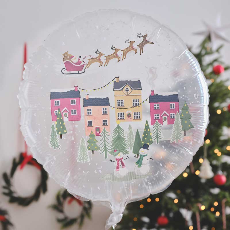 Snowglobe Balloon - 22" Foil