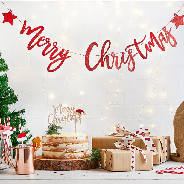 Merry Christmas Bunting - 2m