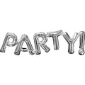 Party Silver Foil Phrase Balloon